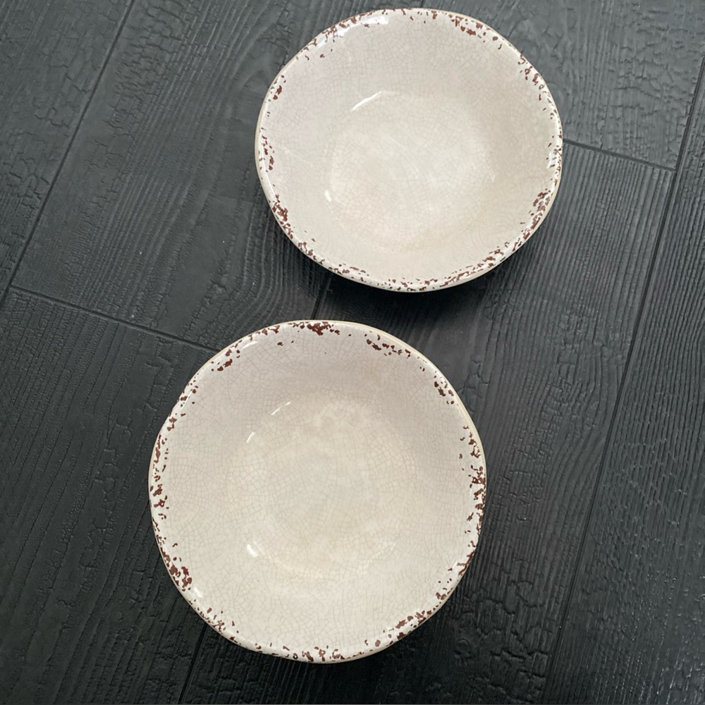 IL Mulino‎  Rustic Crackle Melamine Bowls Set Of 2